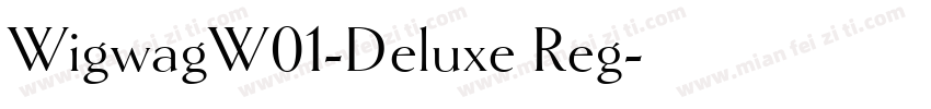 WigwagW01-Deluxe Reg字体转换